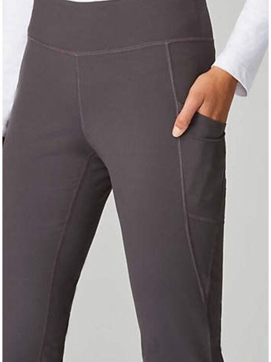 J.Jill Womens XL NWT Fit Out & About Rhodes Pants Granite Stretch Pockets Preppy - Picture 1 of 14